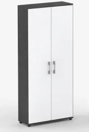 szafa-dwudrzwiowa-czarna-biale-fronty-182x60x32-cm-2-drzwi-5-polek