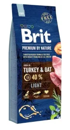 brit-premium-by-nature-light-turkey-and-oat-15-kg-sucha-karma-ekologiczna-dla-doroslych-psow-z-nadwaga-wszystkich-ras