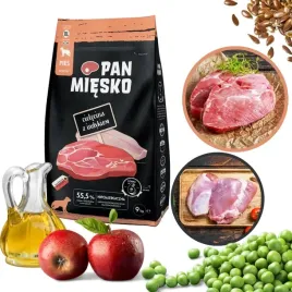 pan-miesko-karma-pies-cielecina-z-indykiem-chrupki-xl-9kg-sucha-bezzbozowa-hipoalergiczna-ekologiczna-dla-doroslych-duzych-ras