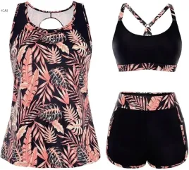 stroj-kapielowy-tankini-3-czesciowe-hanna-nikole-w-liscie-czarno-rozowy-xxl