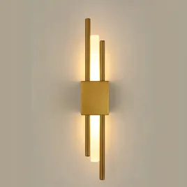 lampa-scienna-zlota-kinkiet-led-nowoczesny-do-salonu-korytarza-10w-3000k-oprawa-metalowa-2-punktowa-40-cm-glebokosc-7-cm