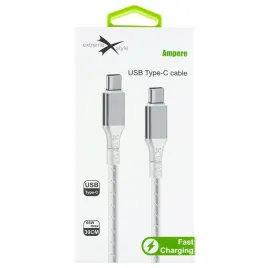 kabel-usb-c-usb-c-30-cm-65-w-krotki-bialy-extreme-style