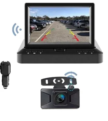 Bezprzewodowy Zestaw Cofania KOPIER WiFi AHD Monitor 4,3" + Kamera HD