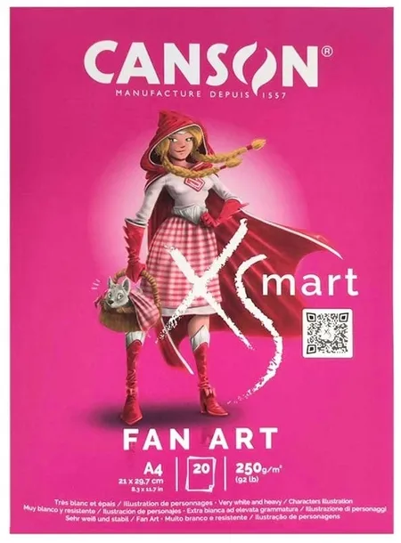 BLOK DO MARKERÓW A4 szkicownik manga CANSON XSmart Fan Art 250 g 20 k