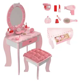 toaletka-dla-dzieci-drewniana-duze-lustro-taboret-akcesoria-xxl-make-up-stolik-kosmetyczny-dziewczecy-rozowy-mebel-do-zabawy