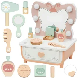 drewniana-toaletka-motyl-akcesoria-lustro-swiatlo-led-kosmetyki-tooky-toy-zabawka-dla-dziewczynki-salon-pieknosci-dla-dzieci-od-3-lat