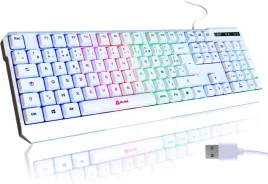 klawiatura-przewodowa-cicha-rgb-klim-chroma-biala-uklad-azerty-fr