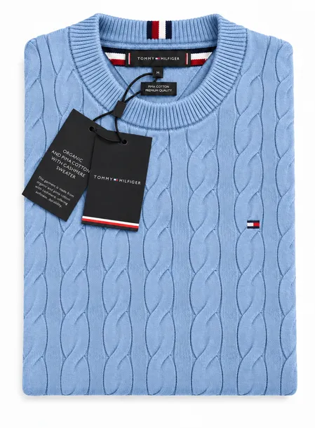 Tommy Hilfiger Sweter Męski Regular fit  Gruby roz. M