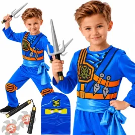 stroj-karnawalowy-ninja-jay-wojownik-akcesoria-bal-122-128