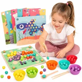 montessori-drewniana-ukladanka-z-kulkami-drewniany-sorter-gra-puzzle-dzieci-zabawka-edukacyjna-nauka-kolorow-cwiczenie-zrecznosci-3