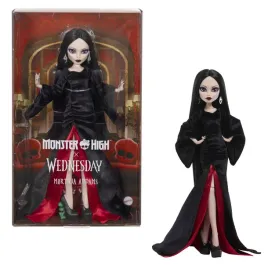 monster-high-x-wednesday-morticia-lalka-kolekcjonerska-zabawka-6-jlk99-figurka-z-podstawka-prezent-dla-fanow-gotyckiego-klimatu
