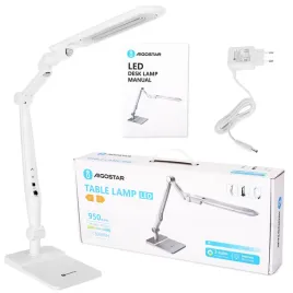 lampka-biurkowa-kreslarska-szkolna-aigostar-led-9w-biala-lampa-do-czytania-i-pracy-sciemniana-zasilana-z-gniazdka