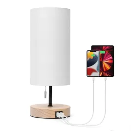 lampa-stolowa-aigostar-bialy-e27-40-w-z-2-portami-usb-lampka-nocna-na-stolik-drewniana-podstawa-do-sypialni-i-salonu