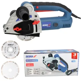 bruzdownica-do-betonu-dedra-1500w-frezarka-rowkow-2tarcze-125mm-elektryczna-do-kanalow-pod-przewody-i-kable-szerokosc-ciecia-30-mm