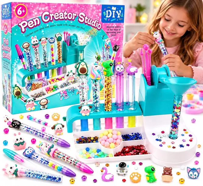Fabryka Długopisów DIY Pen Creator Studio 10 Szt. 50+ Akcesoriów