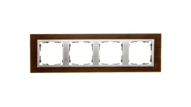 simon-82-ramka-poczworna-pozioma-drewniana-wenge-ramka-posrednia-aluminium