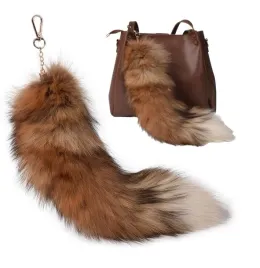 klamra-klucza-45-cm-dlugosci-ogon-z-futra-lisa-pluszowe-zabawki-brelok-zawieszka-do-torebki-pompon-ozdoba-miekki-dodatek