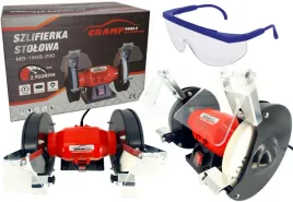 cramp-md150b-szlifierka-stolowa-kamien-ostrzalka-nozy-150mm-200w-okulary-do-ostrzenia-wiertel-i-dlut-narzedzie-warsztatowe-zasilanie-230-v