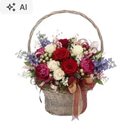 szary-wiklinowy-kosz-kwiatowy-prezentowy-delikatesowy-na-roze-z-folia-65-cm