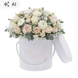 biale-pudelko-prezentowe-na-slub-flower-box-slubny-na-kwiaty-z-nadrukiem