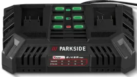 parkside-akumulatorowa-podwojna-ladowarka-20-v-pdslg-20-b1-2x-45-a-220-w-do-pakietow-zasilajacych-elektronarzedzia-dwa-stanowiska