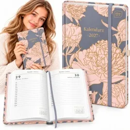 kalendarz-ksiazkowy-dzienny-a5-384-metallic-peony-peonie-kwiaty-2027-rok