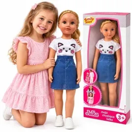 lalka-chodzaca-za-reke-julka-duza-70cm-blond-wlosy-bluzka-z-kotem-smilyplay