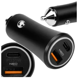 ladowarka-samochodowa-2-portowa-usb-c-usb-a-qc-pd-45a-12-24v-led-neo-tools