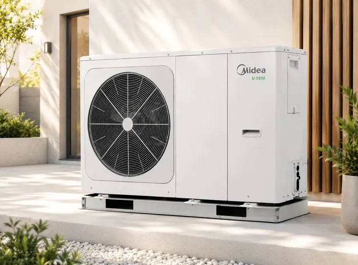 Pompa ciepła Midea M-Thermal 14kW typu Monoblok 3-fazowa R32