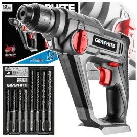 mlotowiertarka-akumulatorowa-sds-18v-graphite-zestaw-wiertel-sds-plus