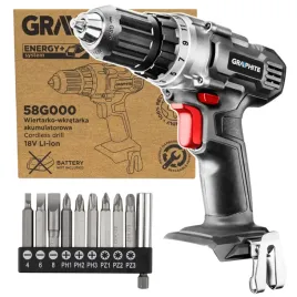 wiertarko-wkretarka-akumulatorowa-18v-graphite-zestaw-bitow