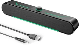glosnik-komputerowy-soundbar-6w-usb-aux-zielone-led-gaming-pc-32-cm-czarny