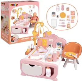 kacik-opiekunki-dla-lalki-elektroniczny-baby-nurse-krzeselko-16-akc-smoby-zestaw-do-opieki-nad-bobasem-zabawka-dla-dzieci-od-3-lat