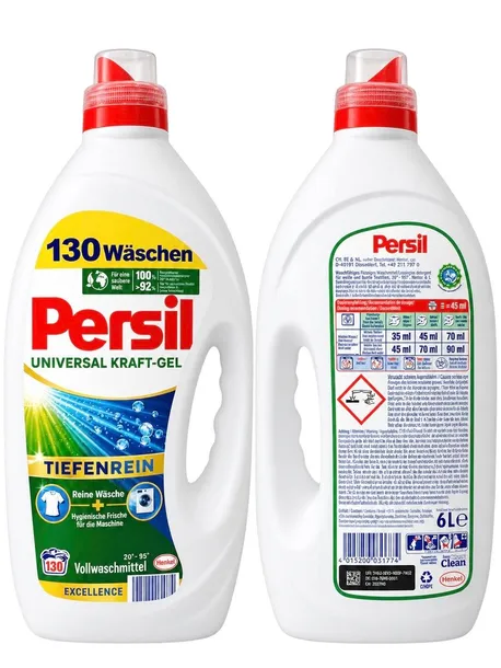 6 litów  PERSIL żel płyn do prania UNIVERSAL-COLOR  KRAFT-GEL 130 prań 6L