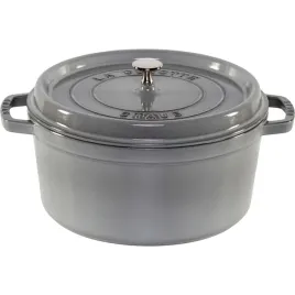 staub-la-cocotte-28cm-okragly-grafitowy-zeliwny