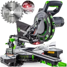 pila-ukosowa-z-posuwem-ukosnica-do-drewna-1700w-laser-tarcza-210mm-24t-przecinarka-do-desek-i-listew-ciecie-340-mm-glebokosc-65-mm