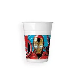 procos-93553-8-party-cups-multi-colour