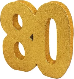 number-80-glitter-table-decoration-gold-centrepiece-decorations-80th