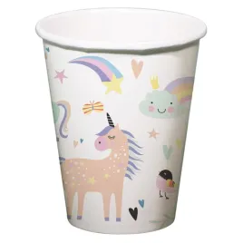 folat-unicorns-rainbows-68343-drinking-cups-multicoloured-250-milliliters