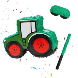 relaxdays-pinata-set-3-piece-tractor-fordark-green-red-40-x-40-x-12-c