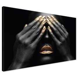obraz-na-plotnie-120x80-kobieta-zlote-usta-portret-xxl-do-salonu-duzy-dekoracja-scienna-sypialnia-kuchnia-grafika-druk-cyfrowy-format-poziomy