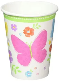 amscan-celebrate-spring-paper-cups-disposable-drinkware-18-pieces
