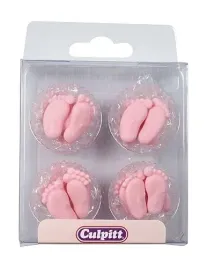 culpitt-pink-pairs-of-feet-sugar-piping-cake-decorations-sugar-cupcake