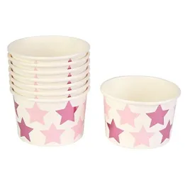 neviti-775332-little-star-pink-paper-tub-8-pack-8-5-x-8-5-x-5-5