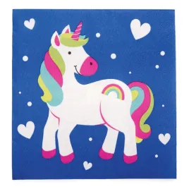 baker-ross-fc974-rainbow-unicorn-party-napkins-pack-of-20-napkins-kids