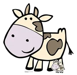 star-cutouts-sc1442-cute-cow-farmyard-animal-cardboard-cut-out-height-103cm