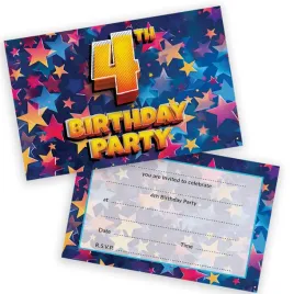 stuff4-4th-birthday-party-invitations-kids-celebration-stars-28-pack-04