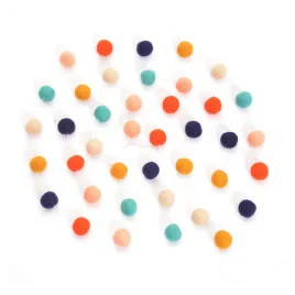 glaciart-one-felt-ball-pom-garland-12-feetpeach-orange-navy-blue-mus