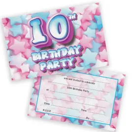 stuff4-10th-birthday-party-invitations-kids-sweet-marshmallow-36-pack