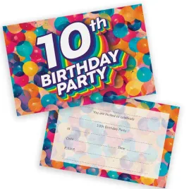 stuff4-10th-birthday-party-invitations-kids-rainbow-balloons-36-pack-010